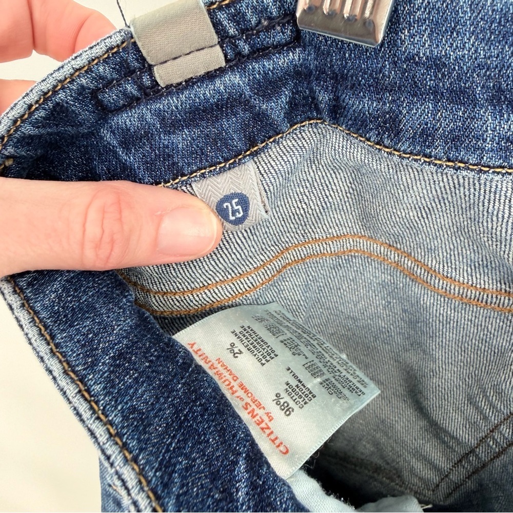 Citizens of Humanity Women's Blue Straight leg Jeans - Picture 3 of 4